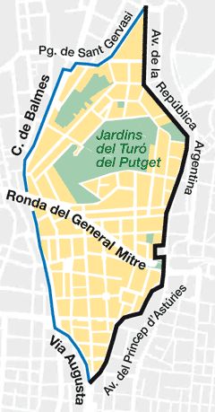 El barri del Putxet i el Farró a Barcelona